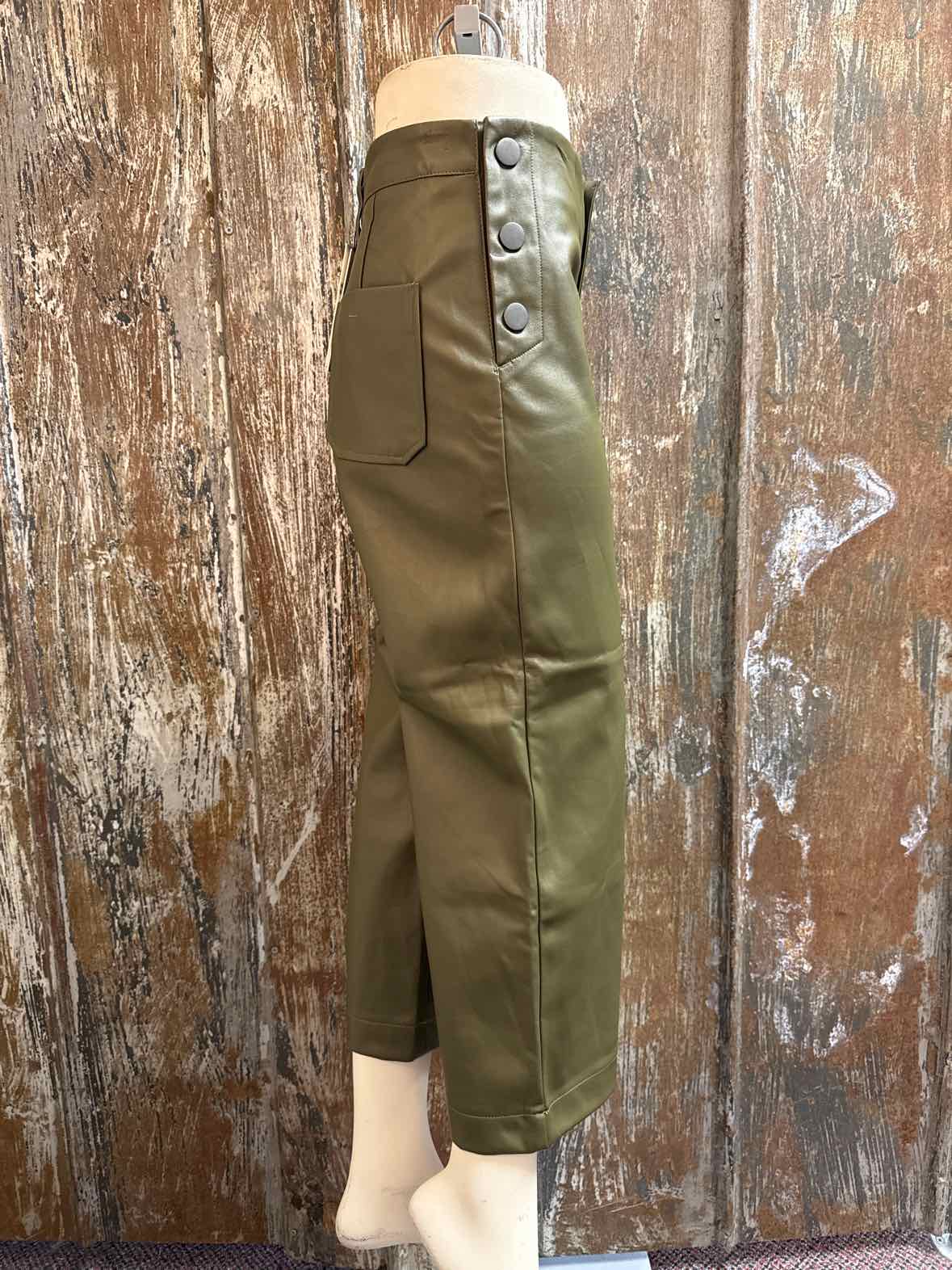 Oat Size 0 Green Crop Pants