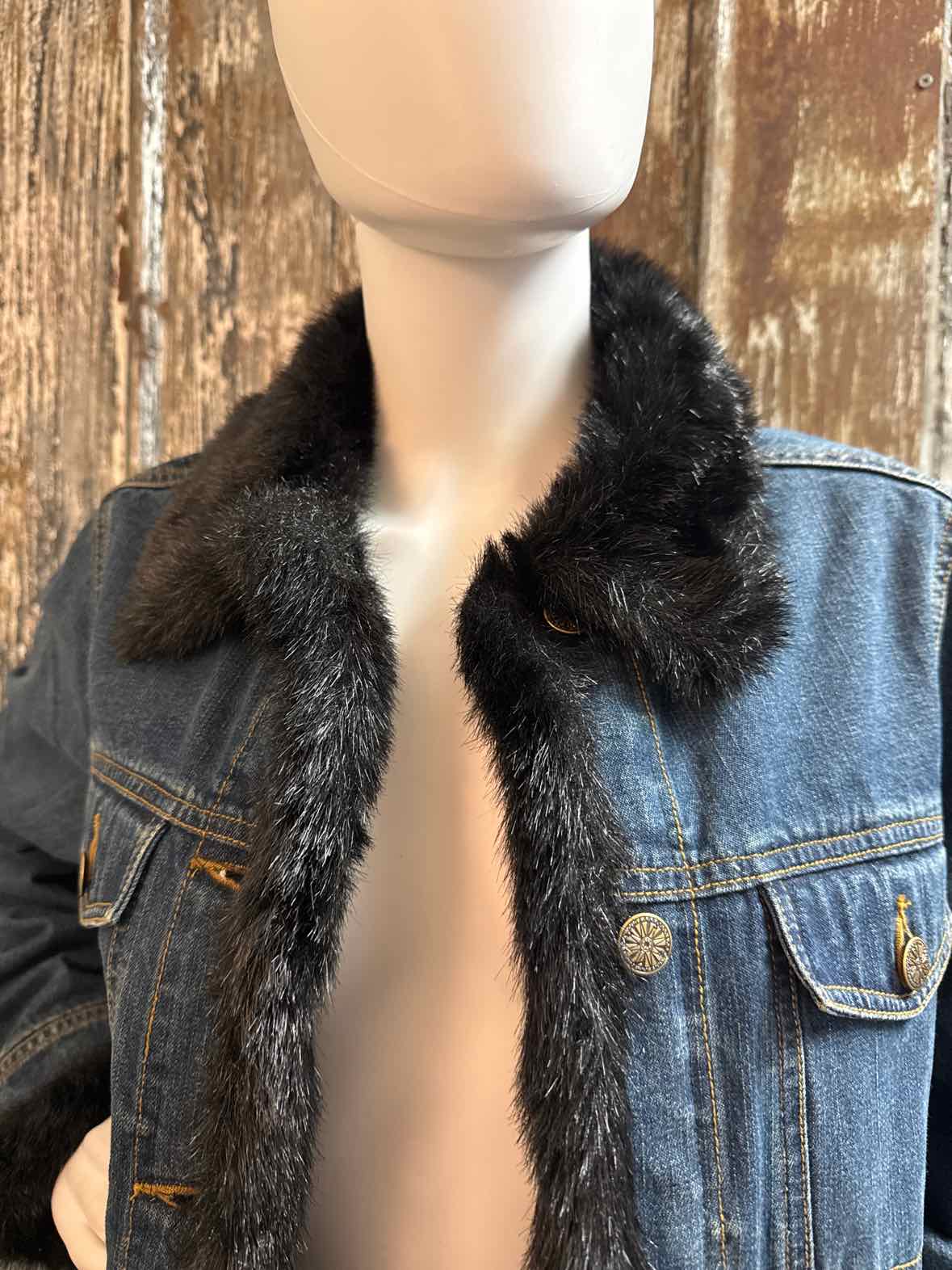 Dennis Basso Size extra small Denim Jean Jacket
