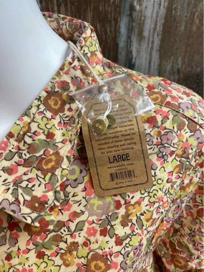 Natural Life Size Large Brown floral print Dress