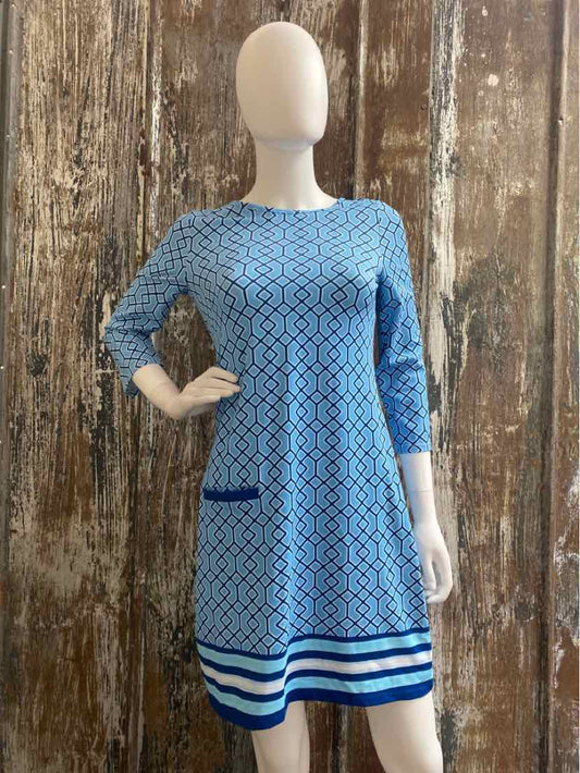 Talbot's Size extra small Blue Print Dress
