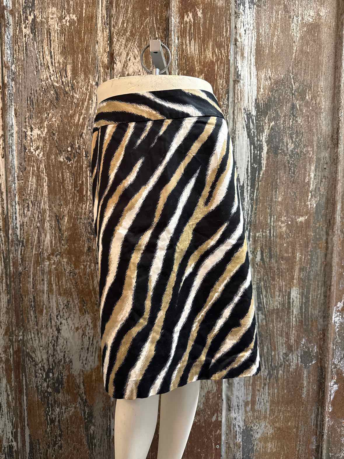 Talbots Size 16 Petite Brown & Black Skirt