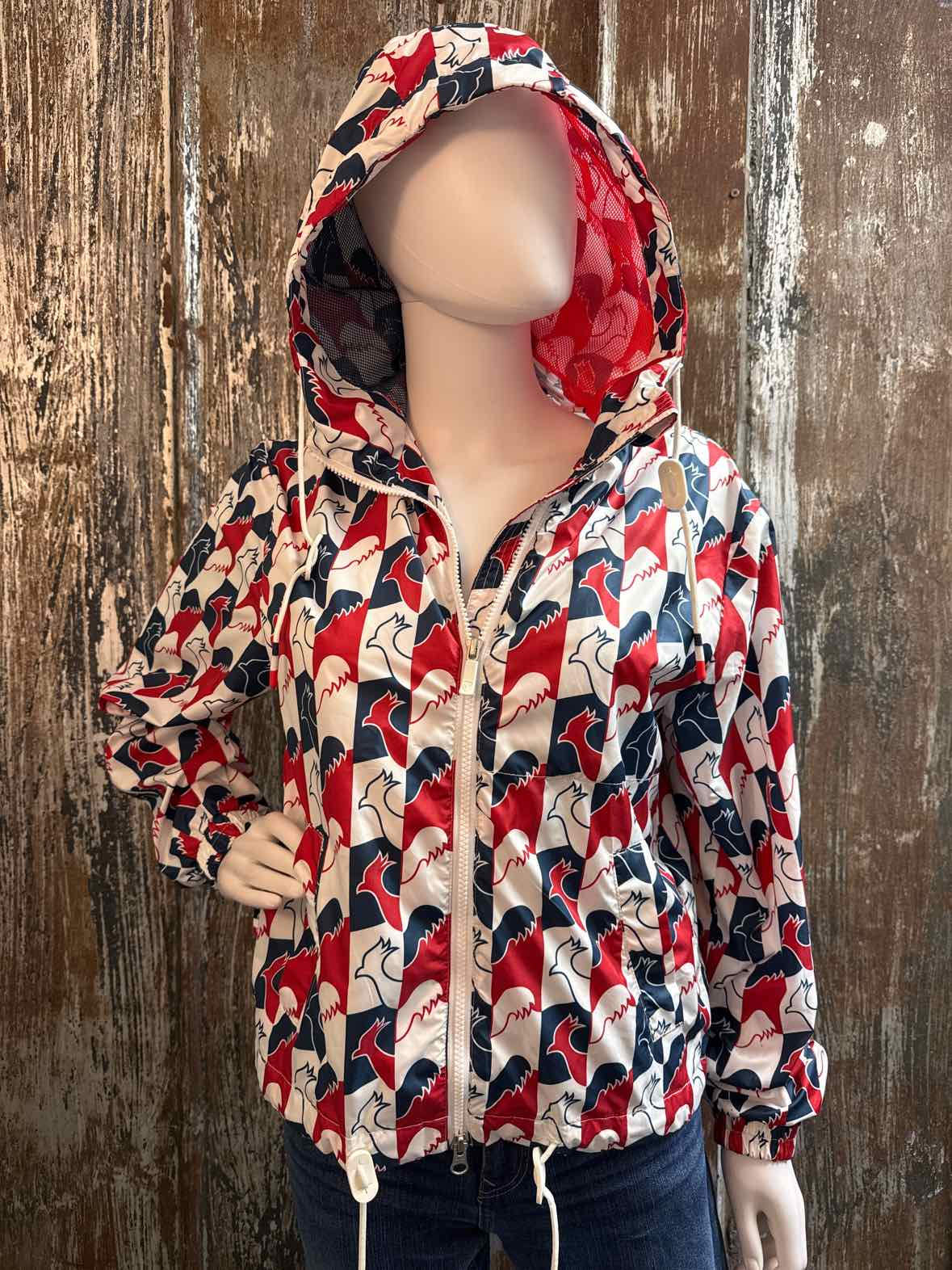 Rossignol Size small Red/Navy Print Jacket
