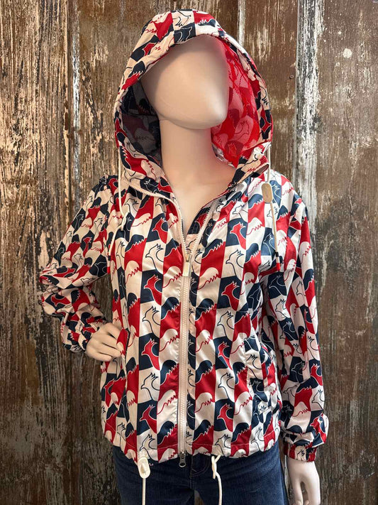 Rossignol Size small Red/Navy Print Jacket