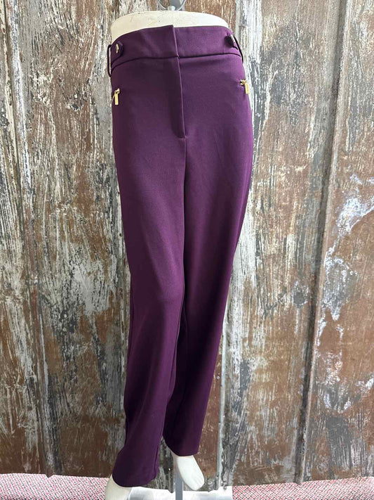 Calvin Klein Size 16 Purple Pants
