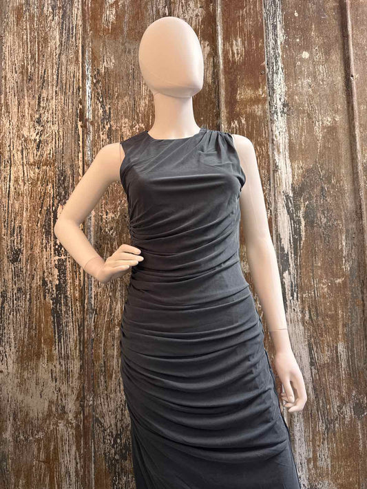 Alice and Olivia Size 8 Dark Gray Dress
