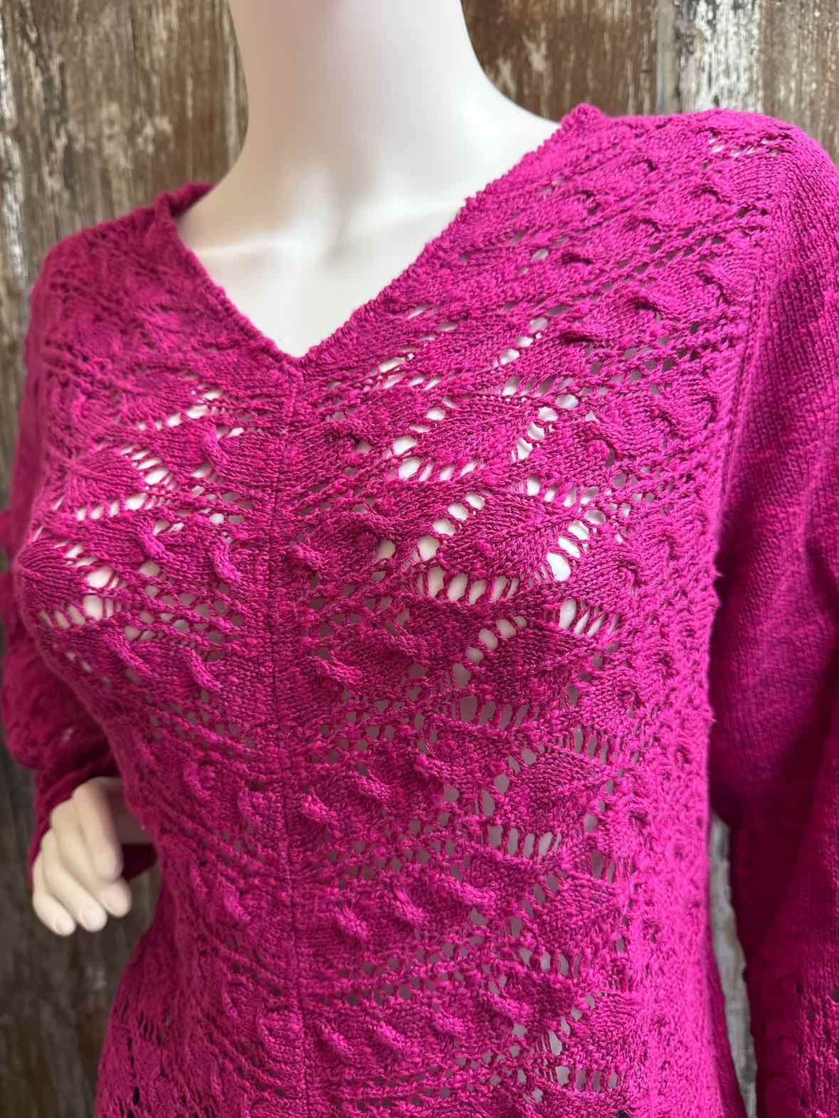Chico's Size Large Fuchsia Sweater
