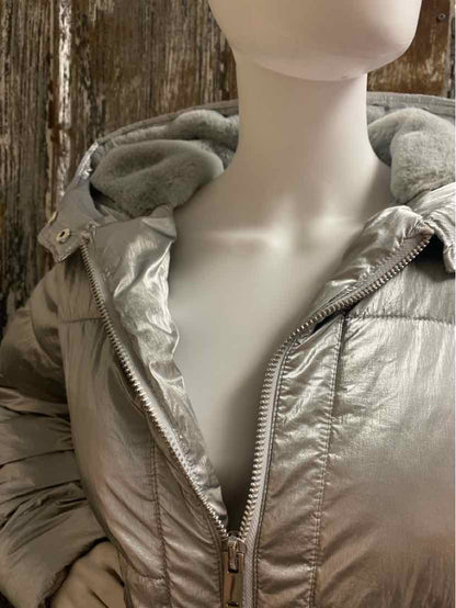 New York & Company Size Large Silver Winter Coat