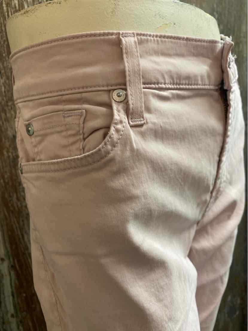 7 For all Mankind Size 14 Light Pink Pants