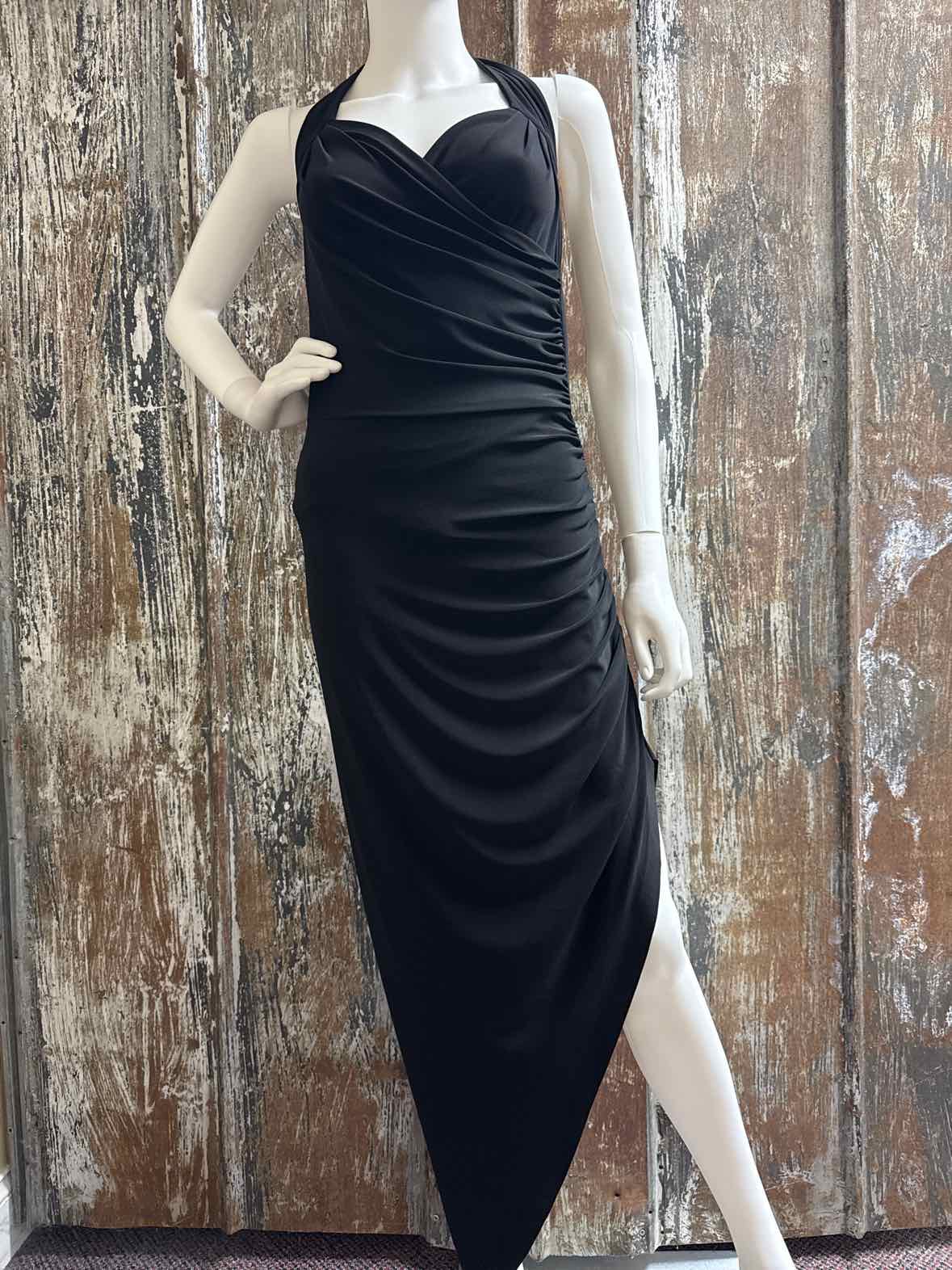 Norma Kamali Size Large Black Evening Dress