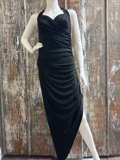 Norma Kamali Size Large Black Evening Dress