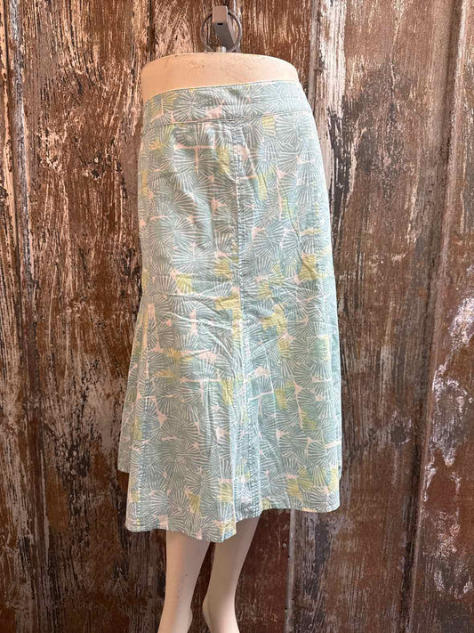 Sigrid Olsen Size 6 Blue Print Skirt