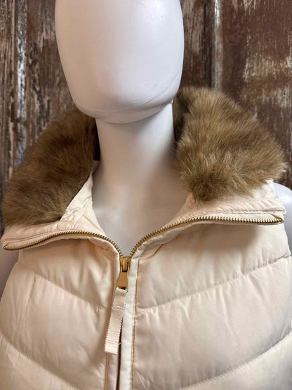 Talbots Size Small Petite Cream Vest