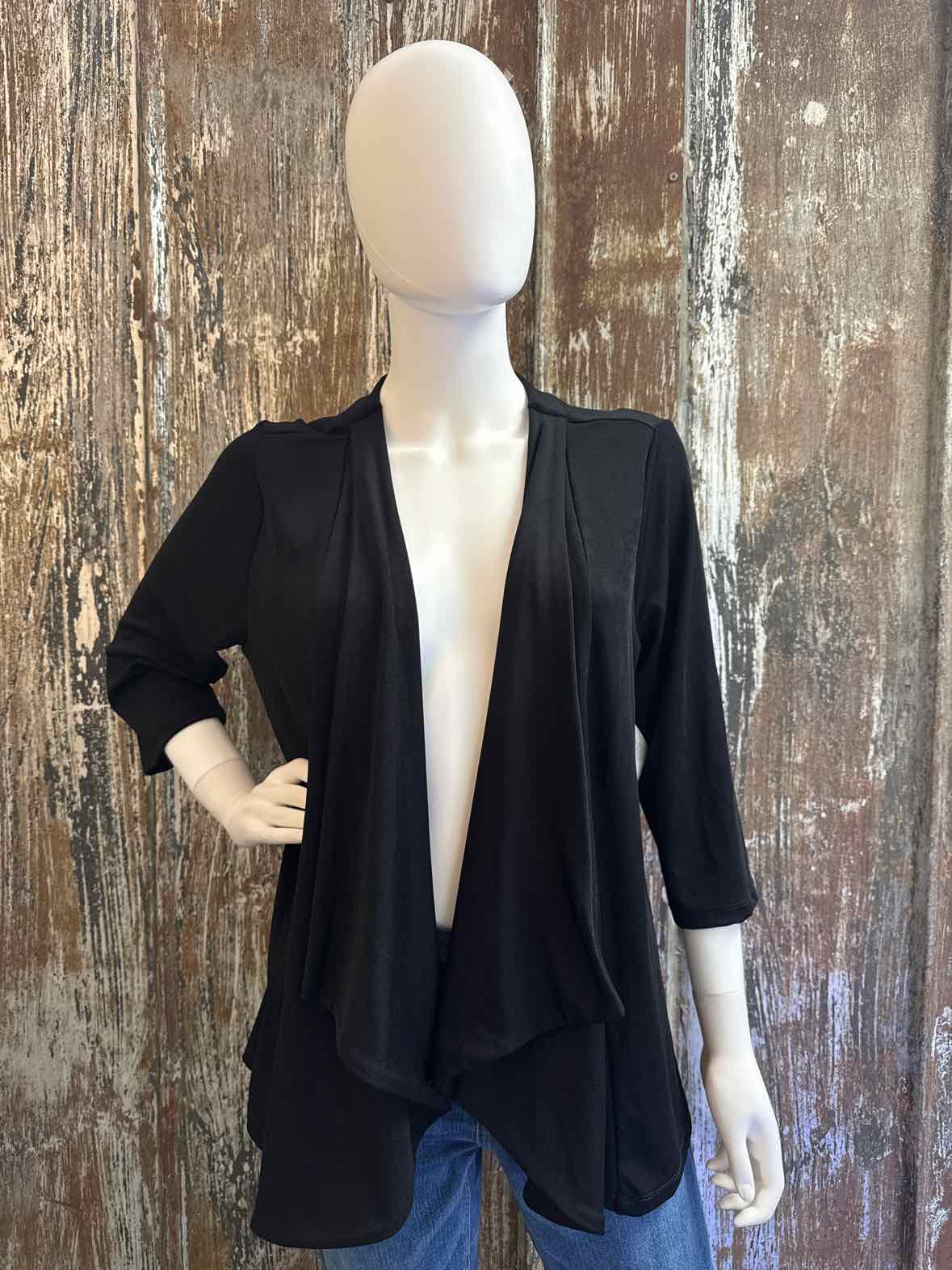 Chico's Size Large Petite Black Jacket