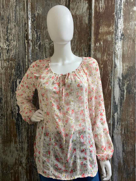 Lauren Conrad Size extra small pink floral tops