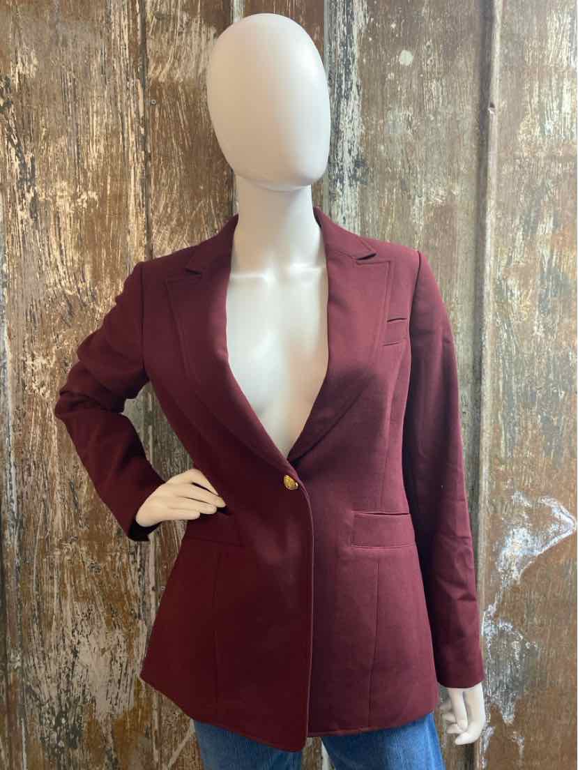 Talbots Size 2 (Extra Small) Maroon Blazer