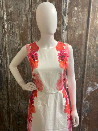 Calvin Klein Size 10 (Medium) pink floral Dress