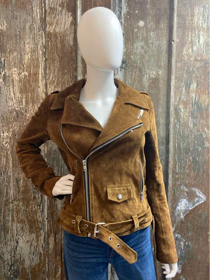 A.L.C. Size small Chestnut Brown Leather Jacket