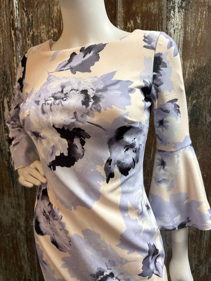 Calvin Klein Size 2 (Extra Small) Purple floral Dress