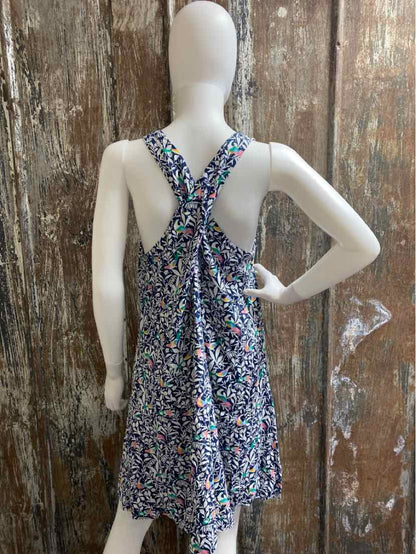 Loft Size Large Navy Print Dress