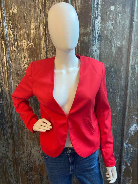 H & M Size 10 (Medium) Red Blazer