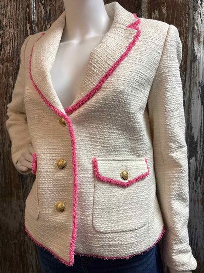 Talbots Size 4 (Small) Cream Blazer