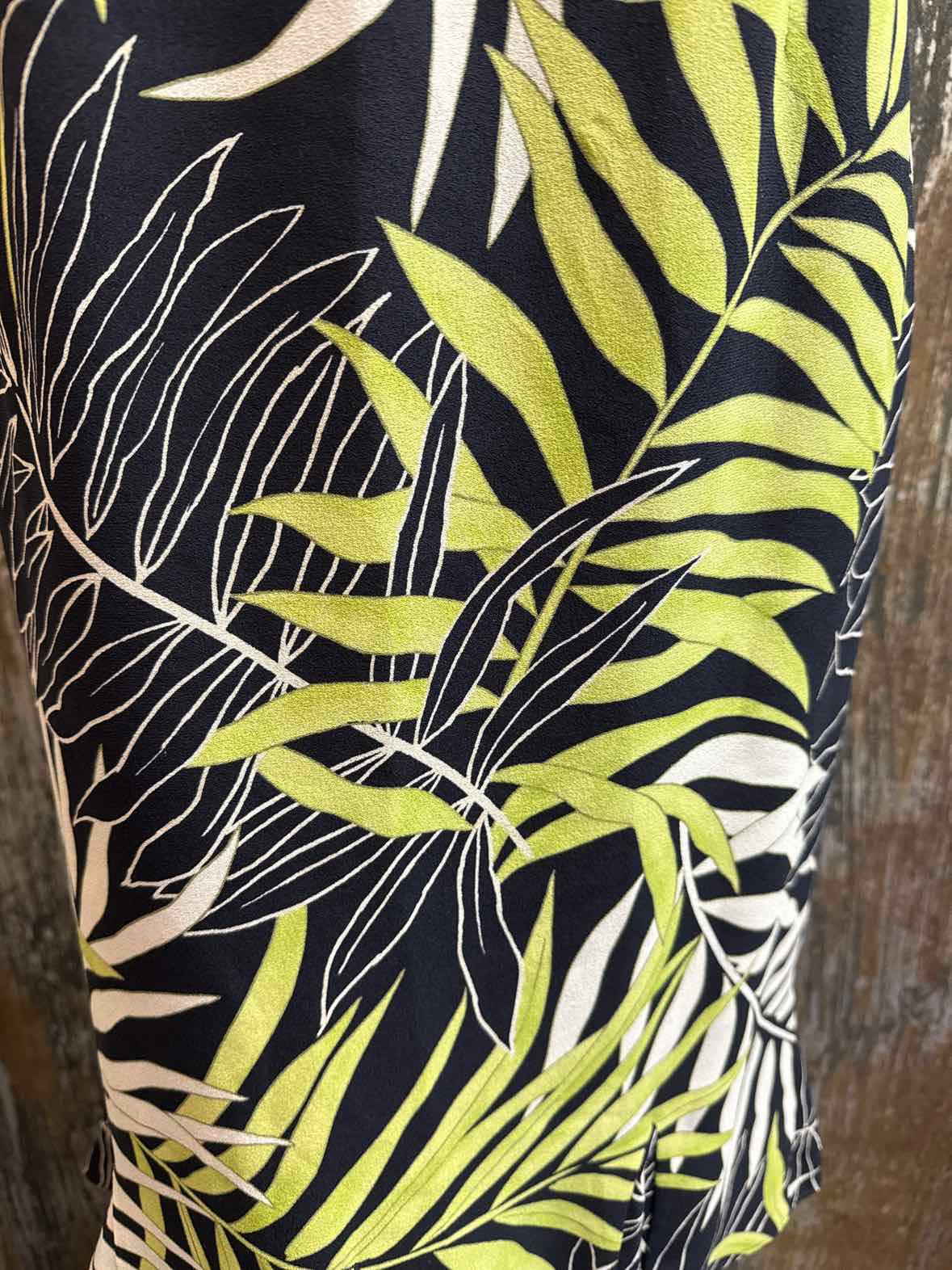 Talbots Size 6 (Small) Black & Green Skirt