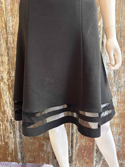 White House Black Market Size 10 (Medium) Black Dress