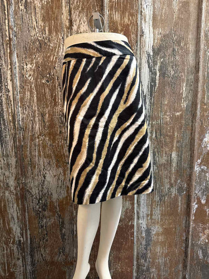 Talbots Size 16 Petite Brown & Black Skirt