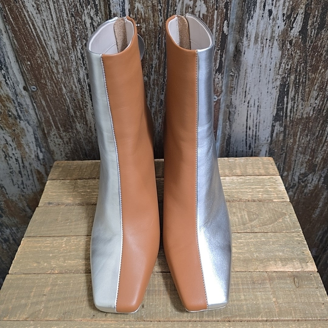 Jonathan Simkhai 8.5 Silver & Tan Boots