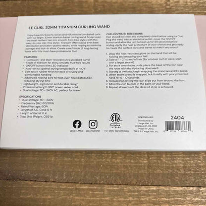 l'ange Curling Iron