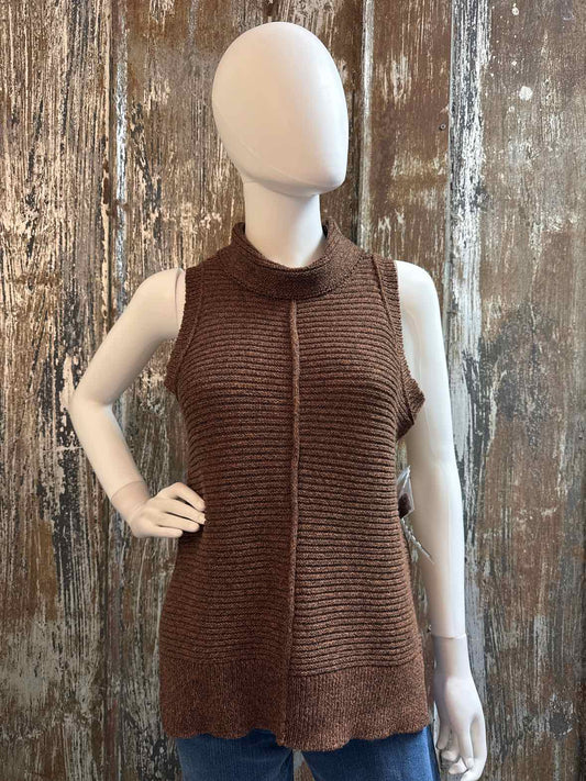 tribal jeans Size extra small Brown Sweater Vest