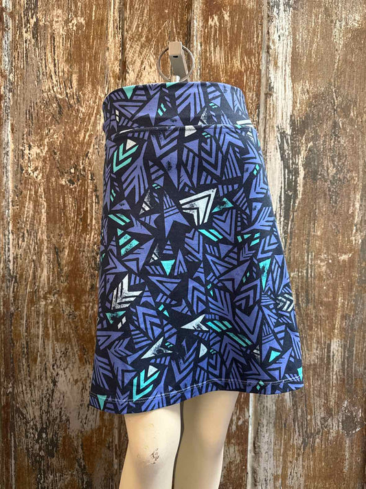 Patagonia Size Large (12/14) Blue Print Skirt