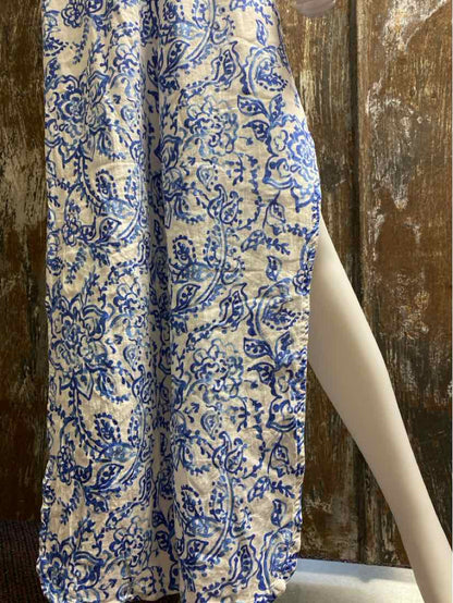 Caroline Constas Size Large Blue & White Two Piece Set