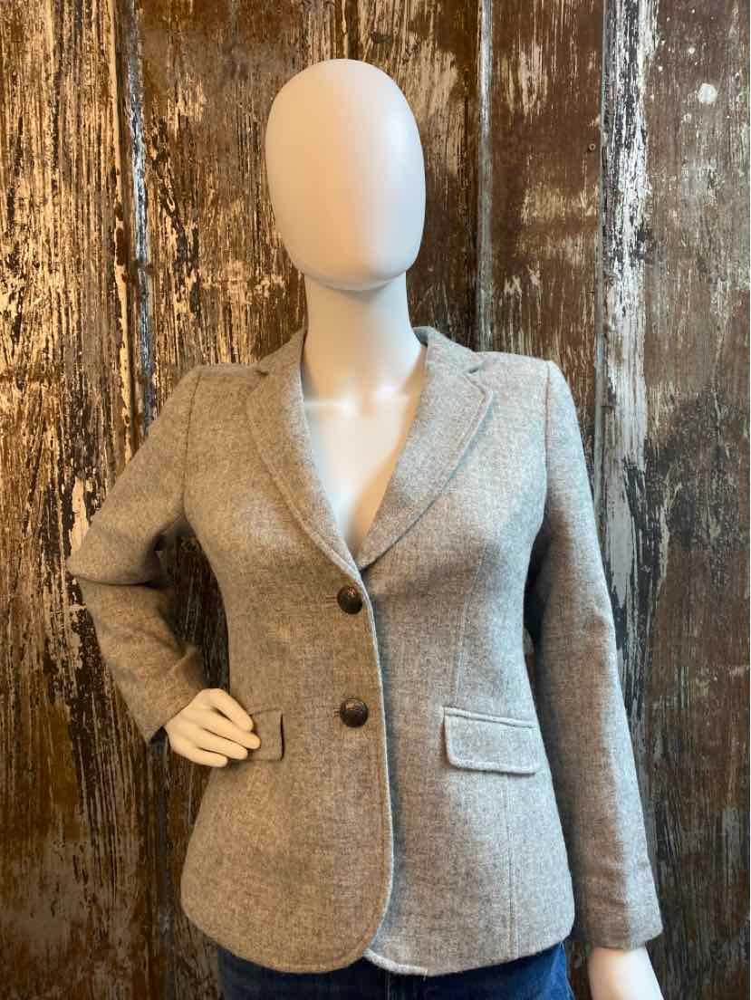 Talbot's Size 2 Petite (Extra Small) Gray Jacket