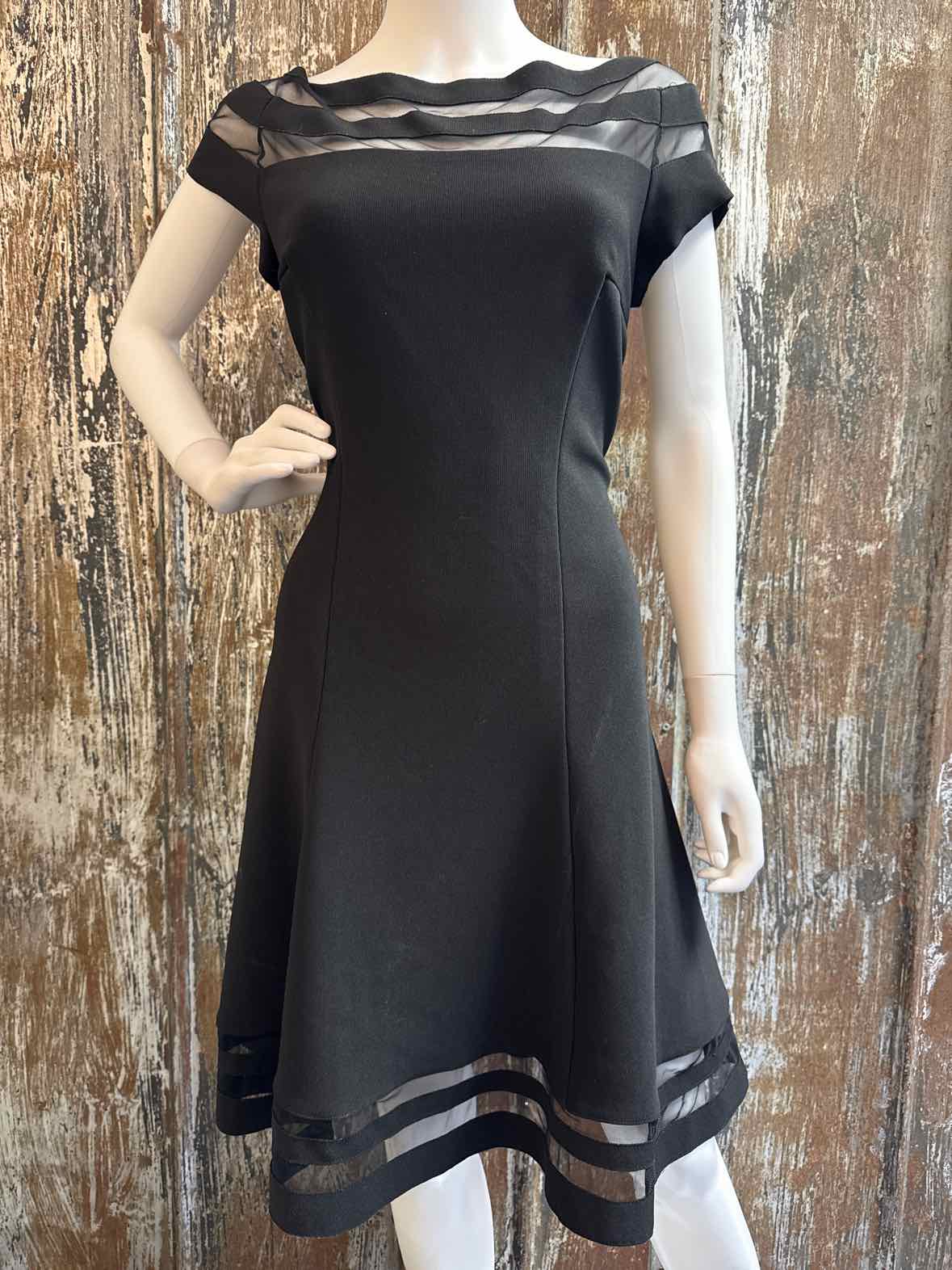 White House Black Market Size 10 (Medium) Black Dress
