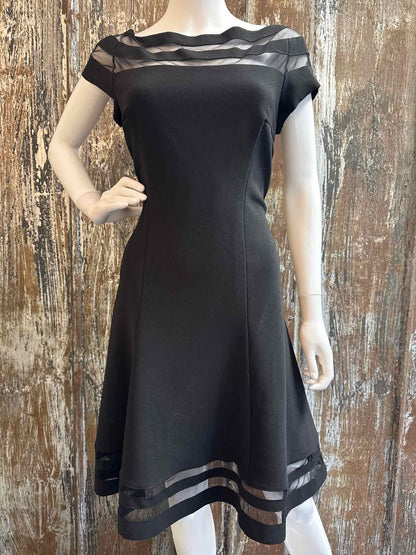 White House Black Market Size 10 (Medium) Black Dress