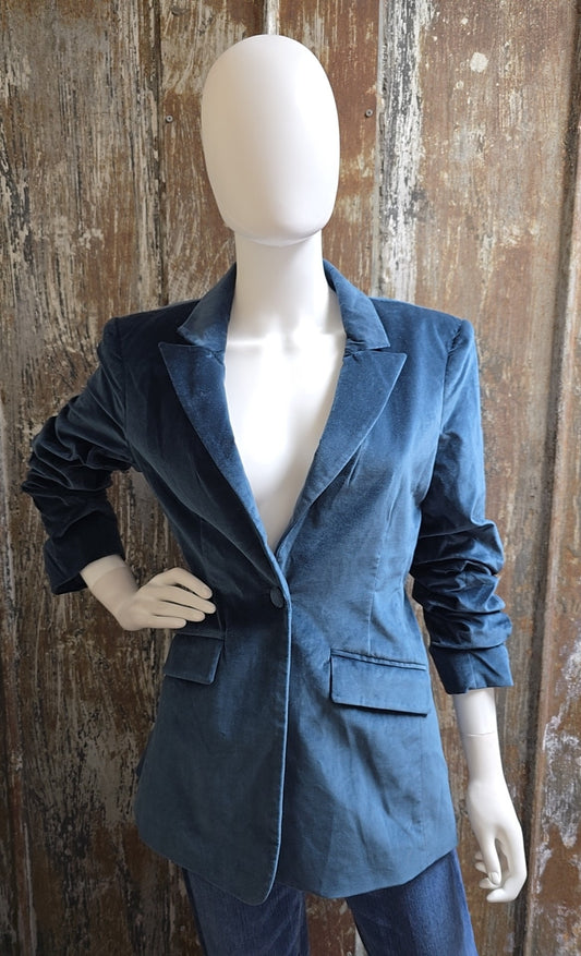 clinq a sept Size 8 (Medium) Peacock Blue Blazer