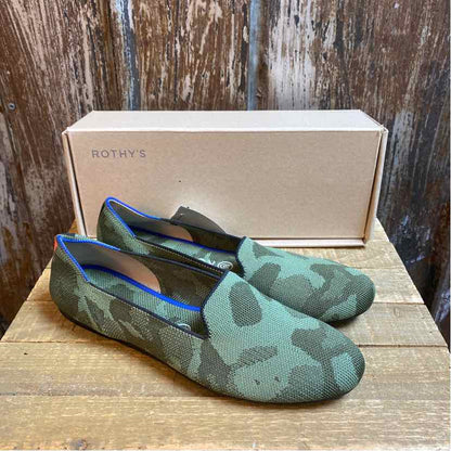 Rothy's 9.5 Green Camo Shoes