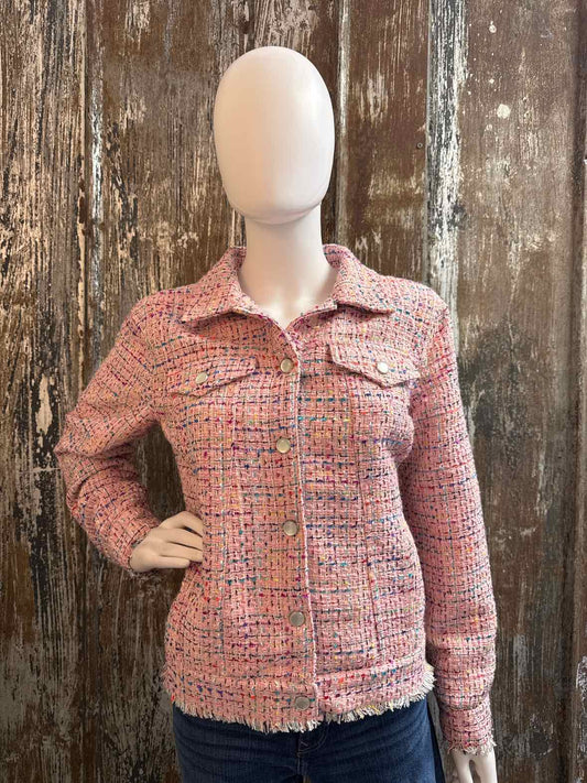 Belle by Kim Gravel Size Medium Pink Jacket