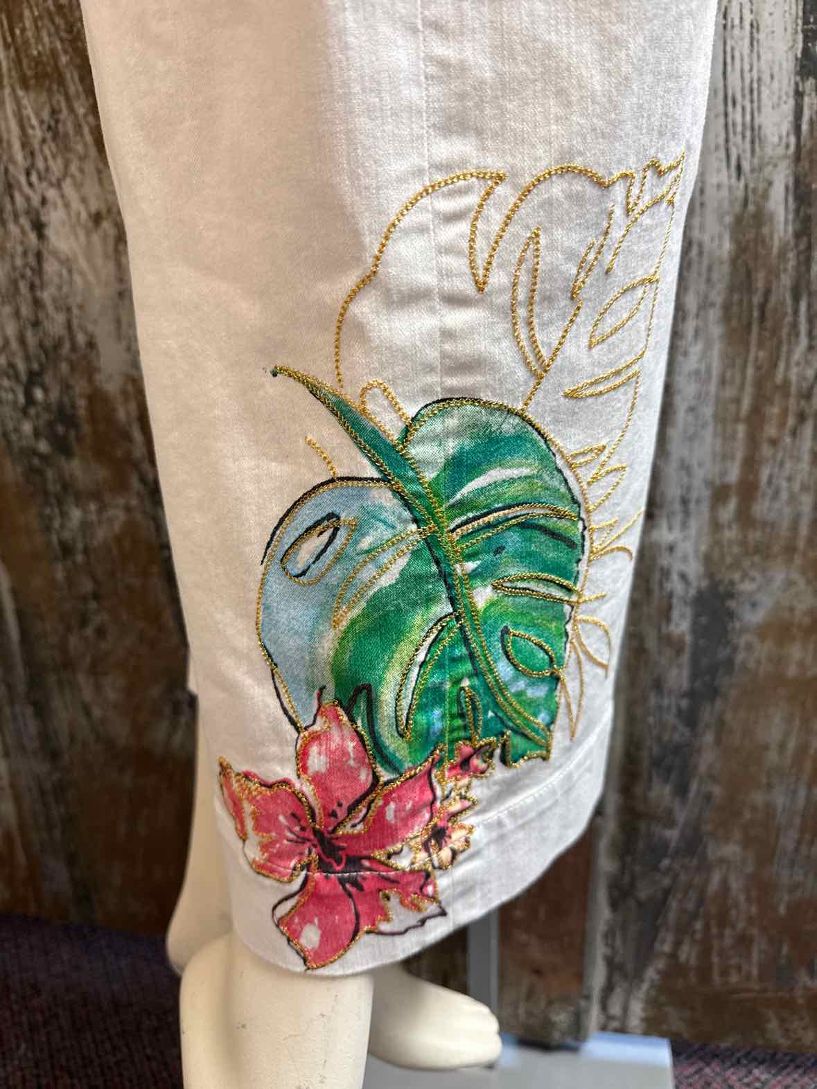 Chico's Size 4 White Jeans