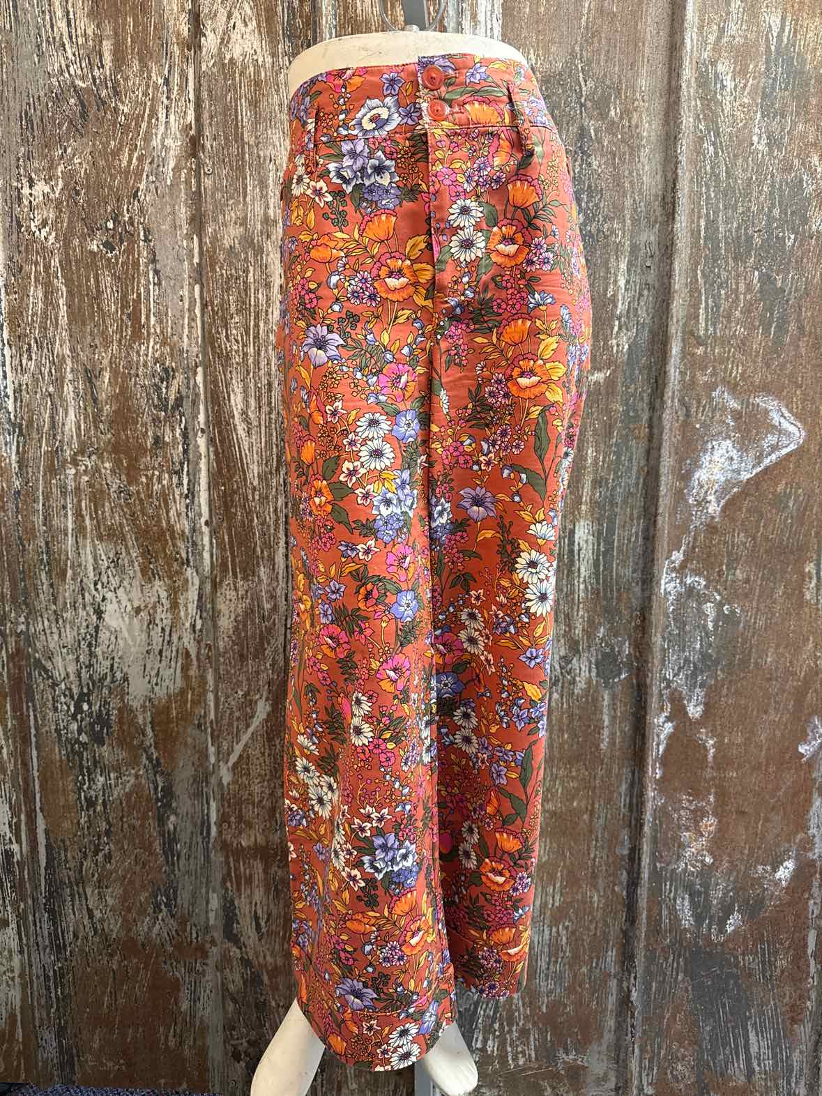 Maeve by Anthropologie Size 6 Brown floral print Pants