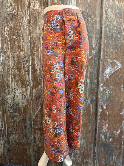Maeve by Anthropologie Size 6 Brown floral print Pants