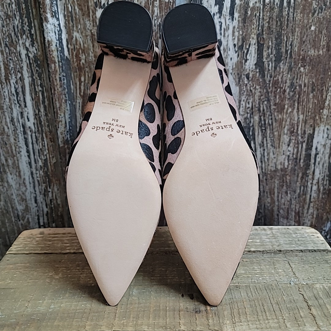 Kate Spade 8 Brown Animal Print Shoes