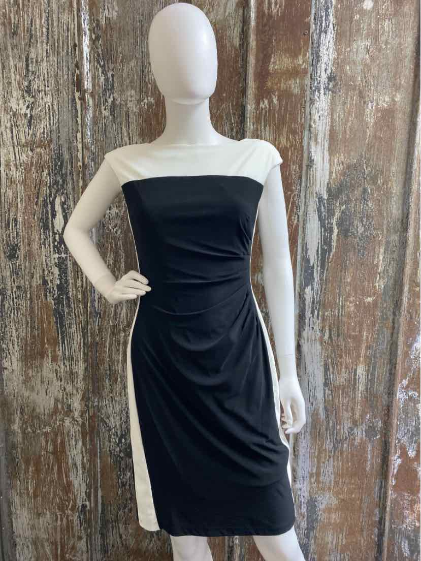 Chaps Size small black/white Dress