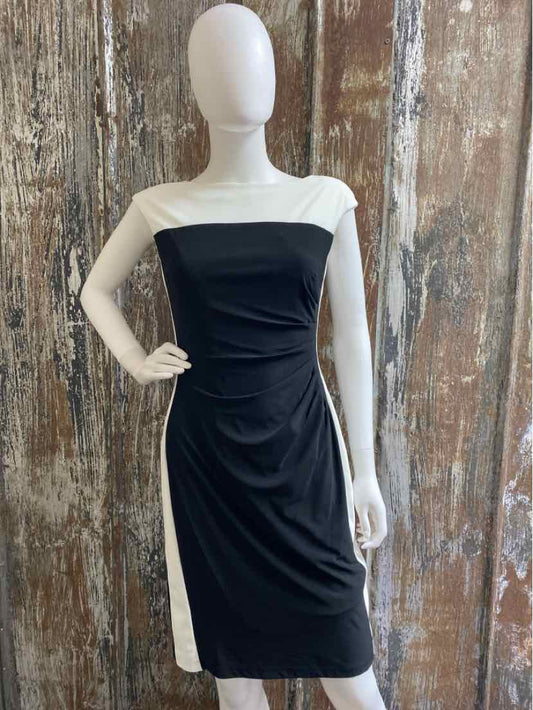 Chaps Size small black/white Dress