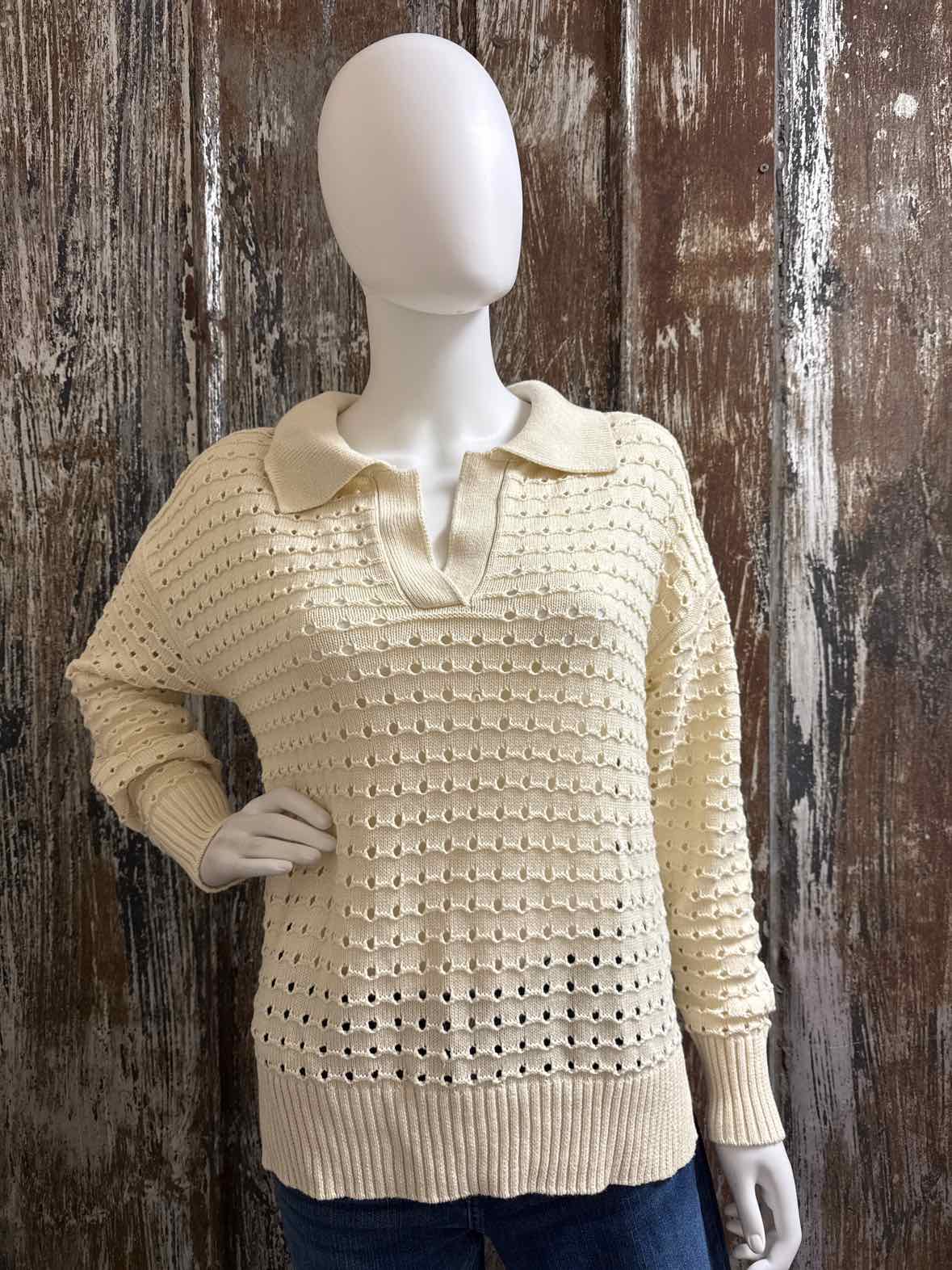 joie Size Medium Cream Sweater