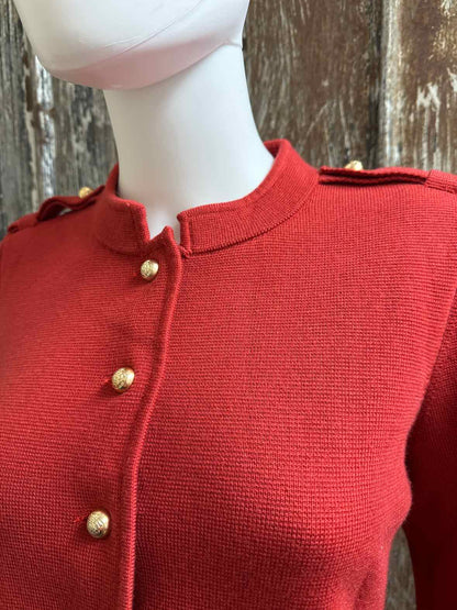 Talbots Size 1X Petite Orange Cardigan