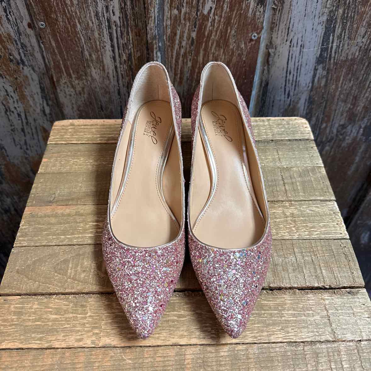 Jewel Badgley Mischka 10 Pink Shoes