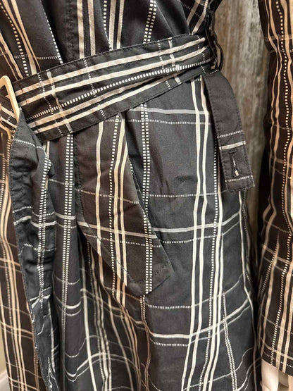 BeanPole Size Medium Black plaid Trenchcoat