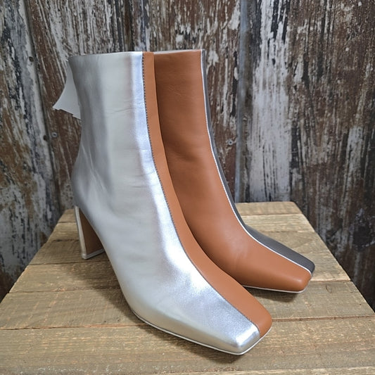 Jonathan Simkhai 8.5 Silver & Tan Boots